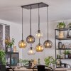 Koyoto Lámparas suspendidas, Luminarias esféricas, Lámparas colgantes Colores ámbar, Transparente, Ahumado, 6 luces
