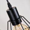 Yaak Lámparas suspendidas, Lámparas colgantes Crudo, Negro, 4 luces