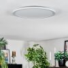 Zuren Plafones, Panel LED Blanca, 1 luz, Cambia de color