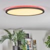 Zuren Plafones, Panel LED Negro, 1 luz, Cambia de color