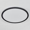 Zuren Plafones, Panel LED Negro, 1 luz, Cambia de color