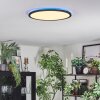 Zuren Plafones, Panel LED Negro, 1 luz, Cambia de color