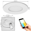 Ramek Plafones, Empotrables LED Blanca, 3 luces