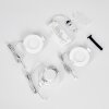 Ramek Plafones, Empotrables LED Blanca, 3 luces