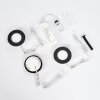 Ramek Plafones, Empotrables LED Negro, 3 luces