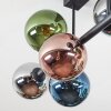 Gastor Plafones, Luminarias esféricas Azul, Cromo, Verde, Color cobre, Ahumado, 8 luces