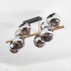 Koyoto Plafones, Luminarias esféricas dorado, Negro, 8 luces