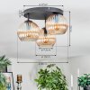 Koyoto Plafones, Luminarias esféricas Colores ámbar, 3 luces