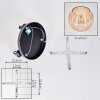 Koyoto Plafones, Luminarias esféricas Colores ámbar, 3 luces