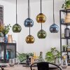 Koyoto Lámparas suspendidas, Luminarias esféricas, Lámparas colgantes Azul, dorado, Verde, 6 luces Koyoto Lámparas suspendidas, Luminarias esféricas, Lámparas colgantes Azul, dorado, Verde, 6 luces