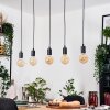 Soungou Lámparas suspendidas, Lámparas colgantes Crudo, Negro, 5 luces