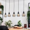 Yaak Lámparas suspendidas, Lámparas colgantes Crudo, Negro, 5 luces