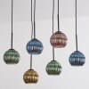 Koyoto Lámparas suspendidas, Luminarias esféricas, Lámparas colgantes Azul, dorado, Verde, Color cobre, 6 luces