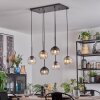 Koyoto Lámparas suspendidas, Luminarias esféricas, Lámparas colgantes Colores ámbar, Transparente, Ahumado, 6 luces