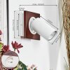 Dalan Apliques, Spot de pared LED Crudo, Blanca, 1 luz
