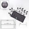 Koyoto Lámparas suspendidas, Luminarias esféricas, Lámparas colgantes Ahumado, 6 luces