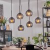 Koyoto Lámparas suspendidas, Luminarias esféricas, Lámparas colgantes Ahumado, 6 luces