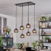 Koyoto Lámparas suspendidas, Luminarias esféricas, Lámparas colgantes Ahumado, 6 luces