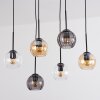 Koyoto Lámparas suspendidas, Luminarias esféricas, Lámparas colgantes Colores ámbar, Transparente, Ahumado, 6 luces