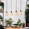 Cavaca Lámparas suspendidas, Lámparas colgantes Crudo, Negro, 4 luces