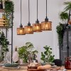 Cando Lámparas suspendidas, Lámparas colgantes Crudo, Negro, 4 luces