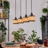 Ramila Lámparas suspendidas, Lámparas colgantes Crudo, Negro, 4 luces