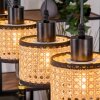 Ramila Lámparas suspendidas, Lámparas colgantes Crudo, Negro, 4 luces