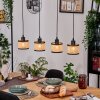 Ramila Lámparas suspendidas, Lámparas colgantes Crudo, Negro, 4 luces