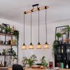 Barcos Lámparas suspendidas, Lámparas colgantes Crudo, Negro, 4 luces