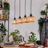 Barcos Lámparas suspendidas, Lámparas colgantes Crudo, Negro, 4 luces