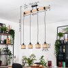 Barcos Lámparas suspendidas, Lámparas colgantes Crudo, Negro, 4 luces