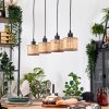 Barcos Lámparas suspendidas, Lámparas colgantes Crudo, Negro, 4 luces