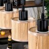 Bongal Lámparas suspendidas, Lámparas colgantes Crudo, Negro, 4 luces