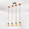 Bongal Lámparas suspendidas, Lámparas colgantes Crudo, Negro, 4 luces