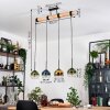 Koyoto Lámparas suspendidas, Luminarias esféricas, Lámparas colgantes Crudo, Negro, 4 luces