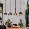 Koyoto Lámparas suspendidas, Luminarias esféricas, Lámparas colgantes Crudo, Negro, 4 luces