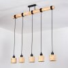 Cavaca Lámparas suspendidas, Lámparas colgantes Crudo, Negro, 5 luces Cavaca Lámparas suspendidas, Lámparas colgantes Crudo, Negro, 5 luces