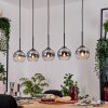 Koyoto Lámparas suspendidas, Luminarias esféricas, Lámparas colgantes Crudo, Negro, 5 luces Koyoto Lámparas suspendidas, Luminarias esféricas, Lámparas colgantes Crudo, Negro, 5 luces