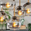 Koyoto Plafones, Luminarias esféricas dorado, Negro, 5 luces