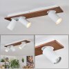 Dalan Plafones, Spot techo LED Crudo, Blanca, 3 luces