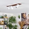 Dalan Plafones, Spot techo LED Crudo, Blanca, 3 luces