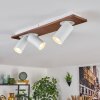 Dalan Plafones, Spot techo LED Crudo, Blanca, 3 luces