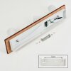 Dalan Plafones, Spot techo LED Crudo, Blanca, 3 luces