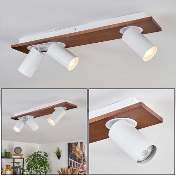 Dalan Plafones, Spot techo LED Crudo, Blanca, 3 luces