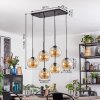 Koyoto Lámparas suspendidas, Luminarias esféricas, Lámparas colgantes Colores ámbar, 6 luces