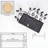 Koyoto Lámparas suspendidas, Luminarias esféricas, Lámparas colgantes Colores ámbar, 6 luces
