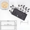 Bauro Lámparas suspendidas, Lámparas colgantes Crudo, 6 luces Bauro Lámparas suspendidas, Lámparas colgantes Crudo, 6 luces
