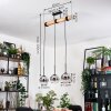 Koyoto Lámparas suspendidas, Luminarias esféricas, Lámparas colgantes Crudo, Negro, 3 luces