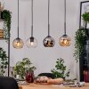 Koyoto Lámparas suspendidas, Luminarias esféricas, Lámparas colgantes Crudo, Negro, 4 luces