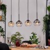 Koyoto Lámparas suspendidas, Luminarias esféricas, Lámparas colgantes Crudo, Negro, 4 luces